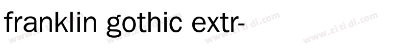 franklin gothic extr字体转换